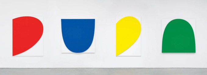 Ellsworth Kelly, Curves on White (Four Panels), 2012