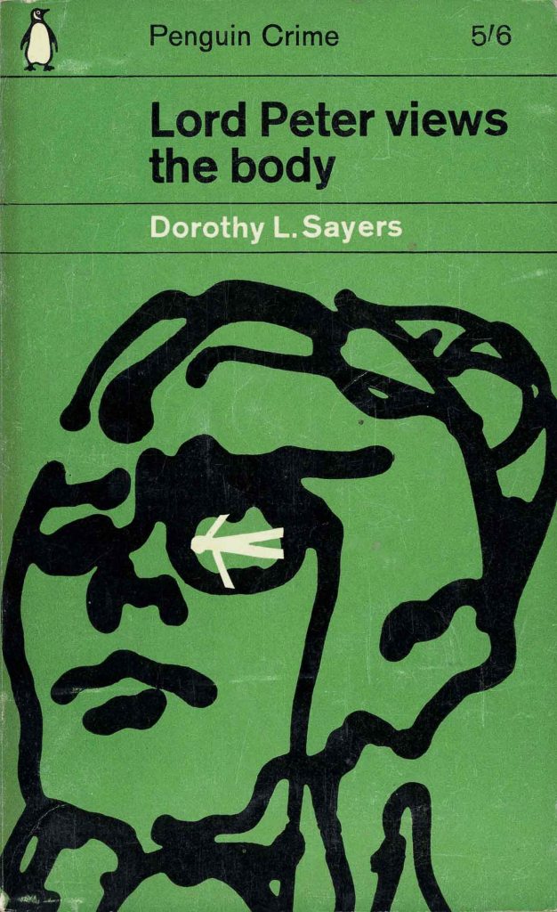 face with small white figure in eye