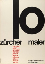 Emil Ruder_10 Zurich Painters poster_1964